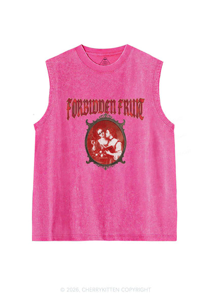 Forbidden Fruit Pride Y2K Washed Muscle Tank Cherrykitten