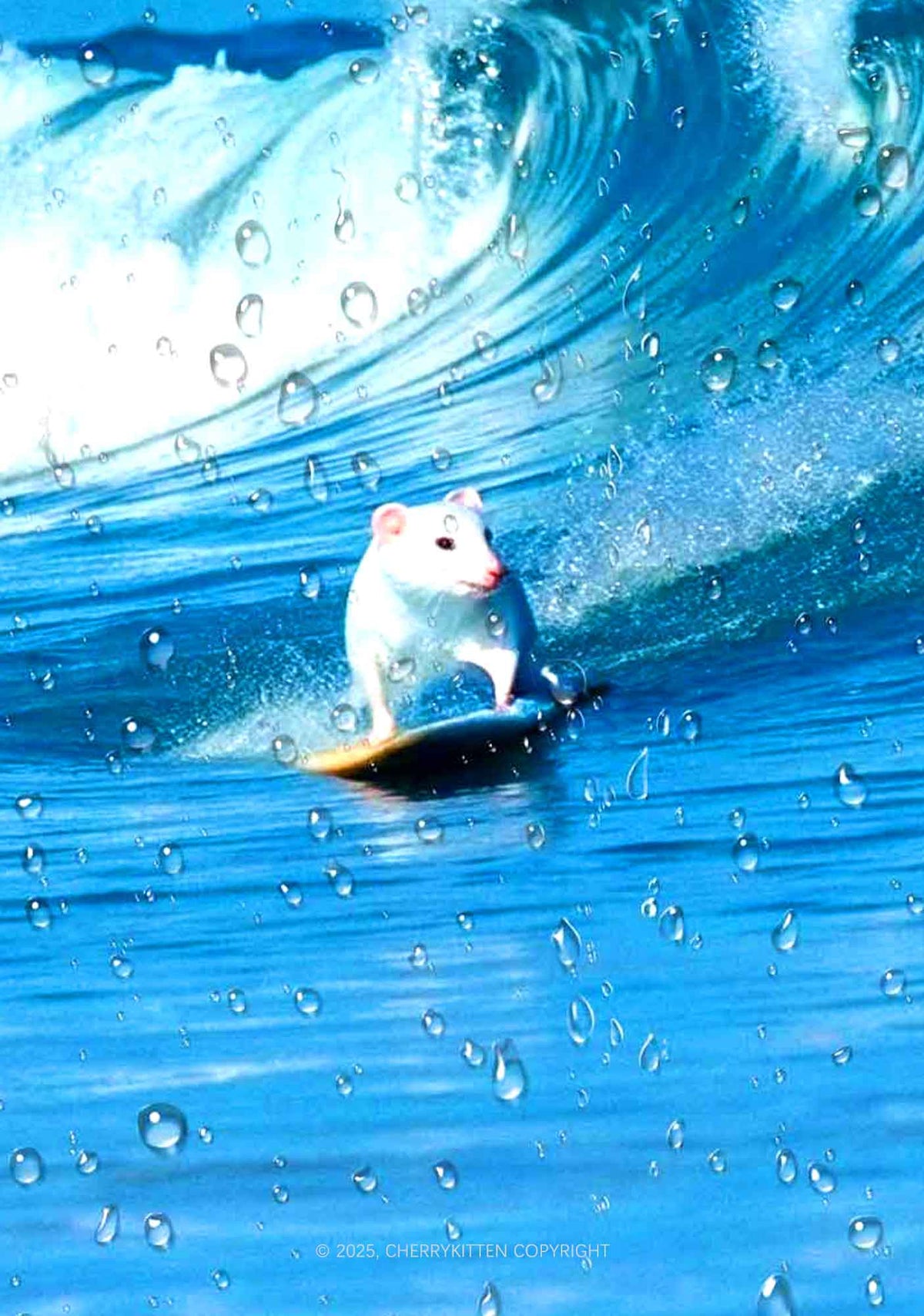 Surfing Mouse Y2K Mesh Crop Top Cherrykitten