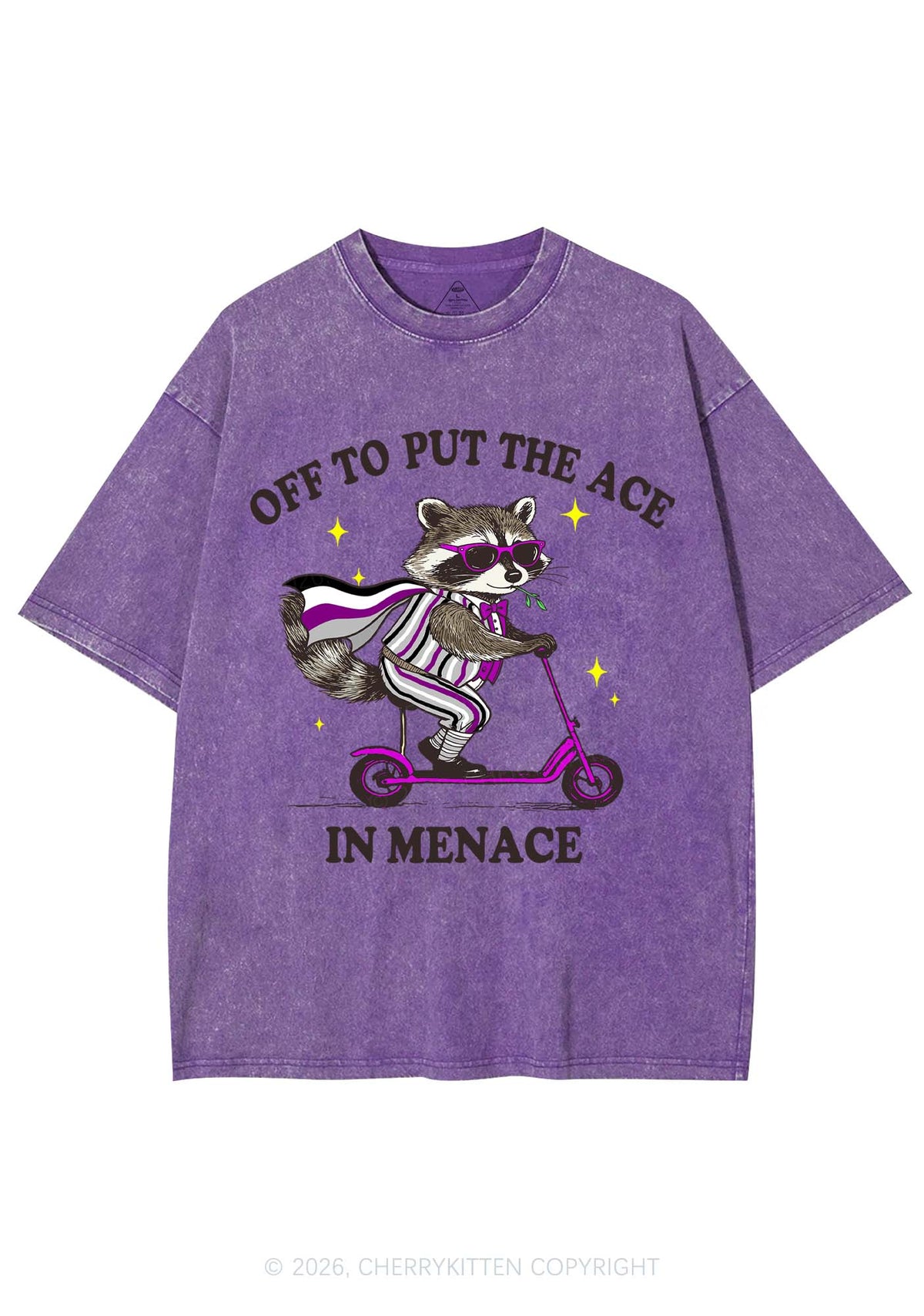 Put The Ace In Menace Pride Y2K Shirts Washed Tee Cherrykitten