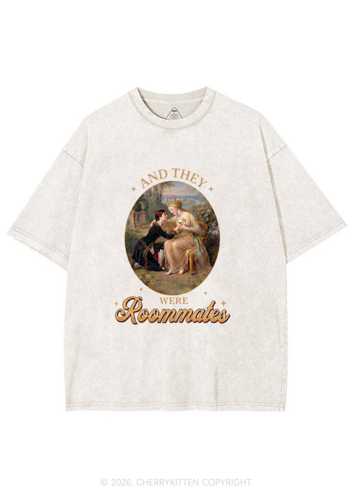 They Were Roommates Pride Y2K Shirts Washed Tee Cherrykitten