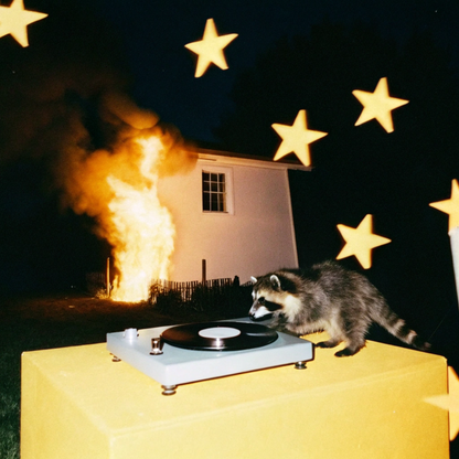 DJ Raccoon Y2K Mesh Crop Top Cherrykitten