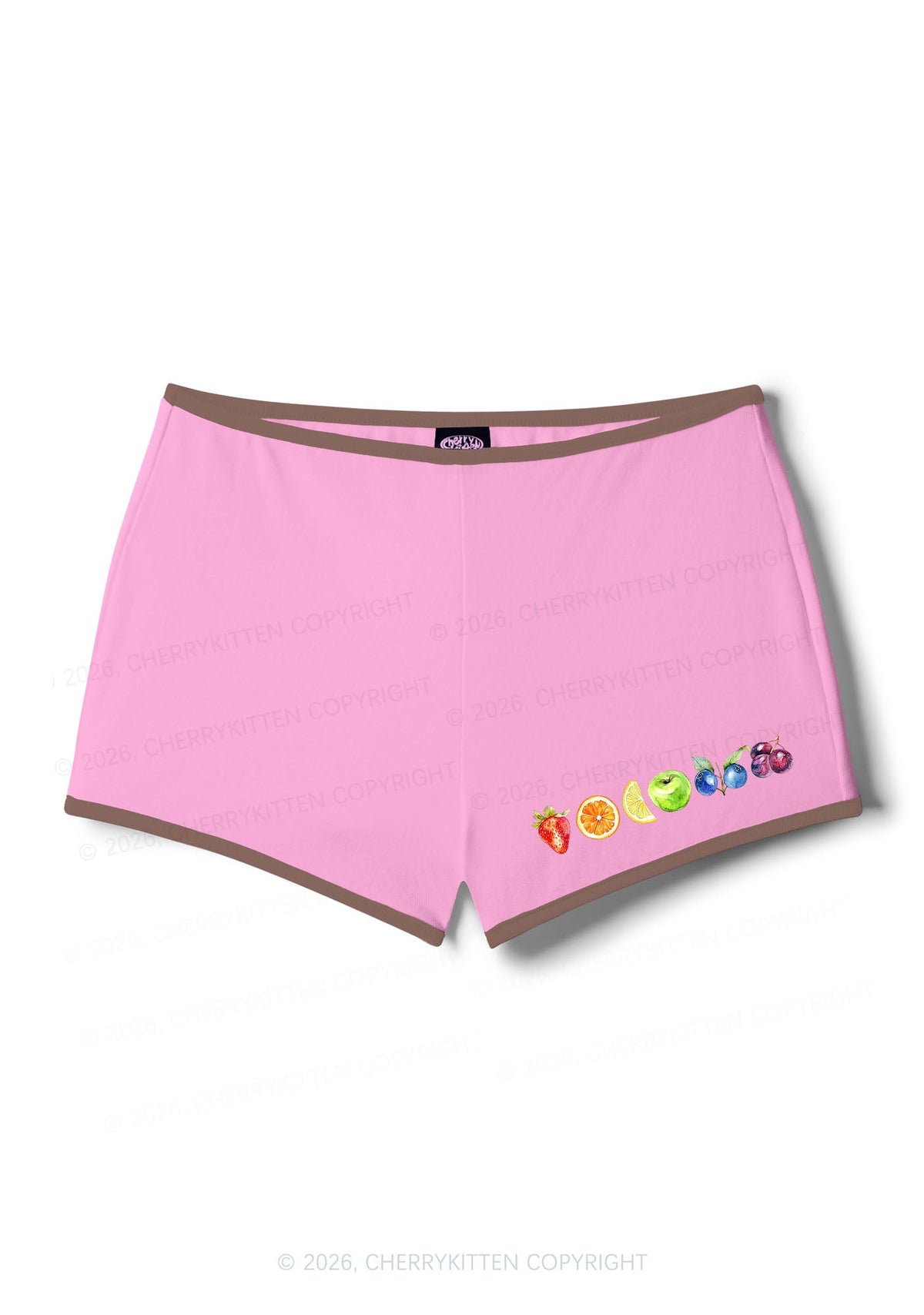 Six Fruity Pride Y2K Booty Shorts Cherrykitten