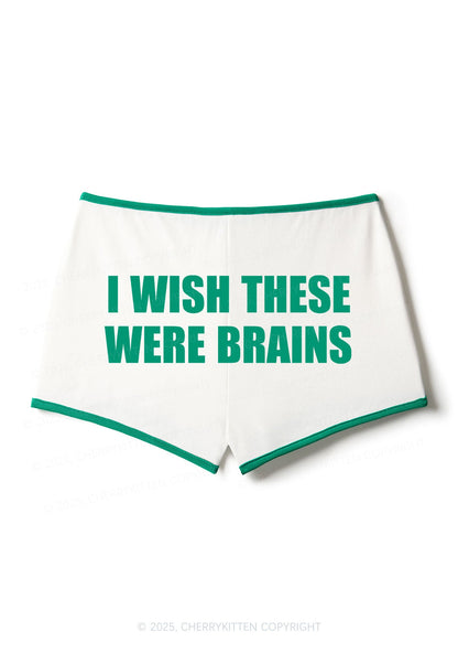 Wish These Were Brains Y2K Booty Shorts Cherrykitten