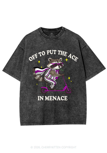 Put The Ace In Menace Pride Y2K Shirts Washed Tee Cherrykitten