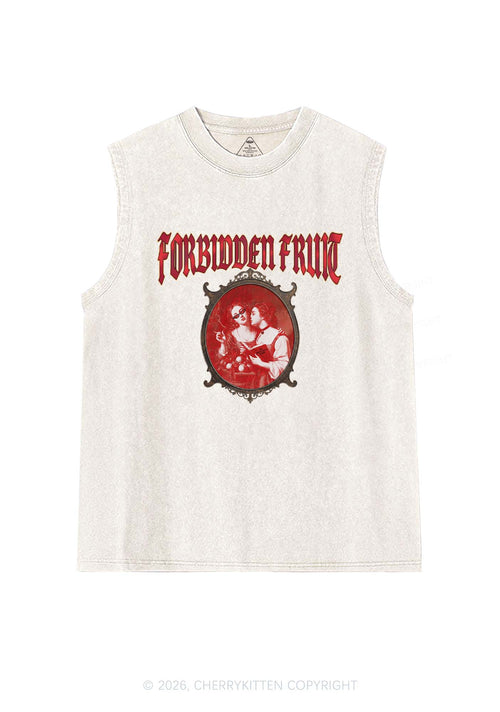 Forbidden Fruit Pride Y2K Washed Muscle Tank Cherrykitten