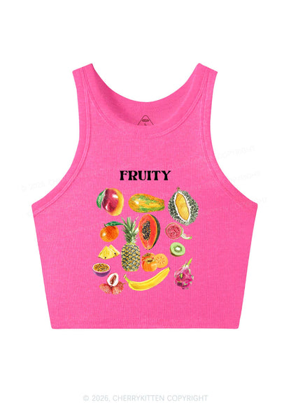 Fruity Y2K Crop Tank Top Cherrykitten
