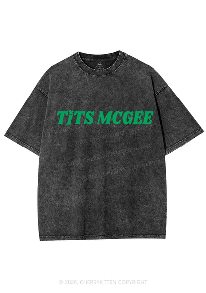 Txts Mcgee St Patricks Y2K Shirts Washed Tee Cherrykitten