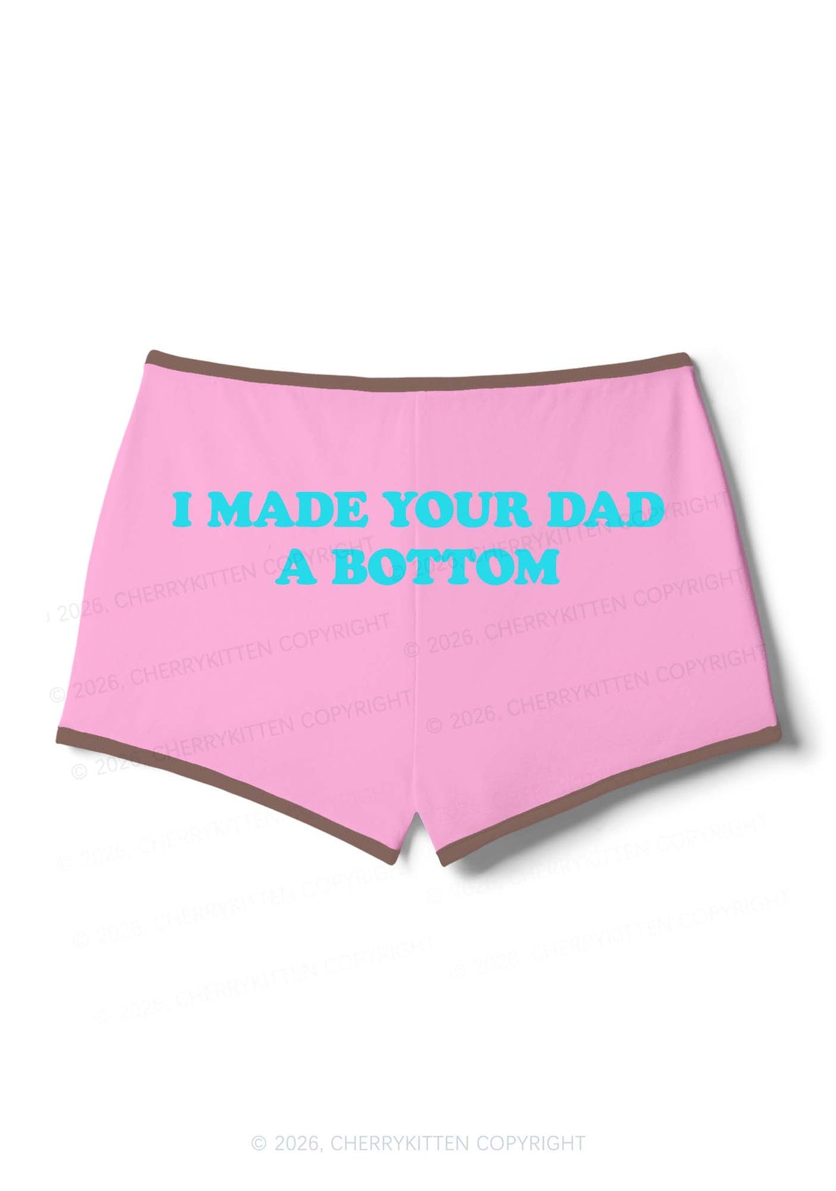 Made Your Dad Bottom Pride Y2K Booty Shorts Cherrykitten