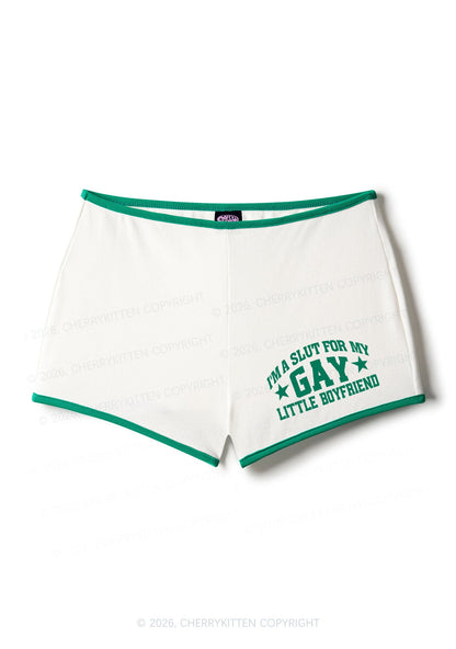 Im A Slxt For My Gay BF Pride Y2K Booty Shorts Cherrykitten
