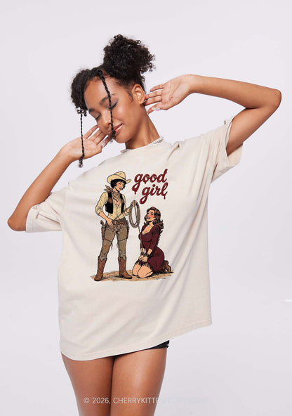 Good Girl Western Cowgirls Pride Y2K Shirts Washed Tee Cherrykitten
