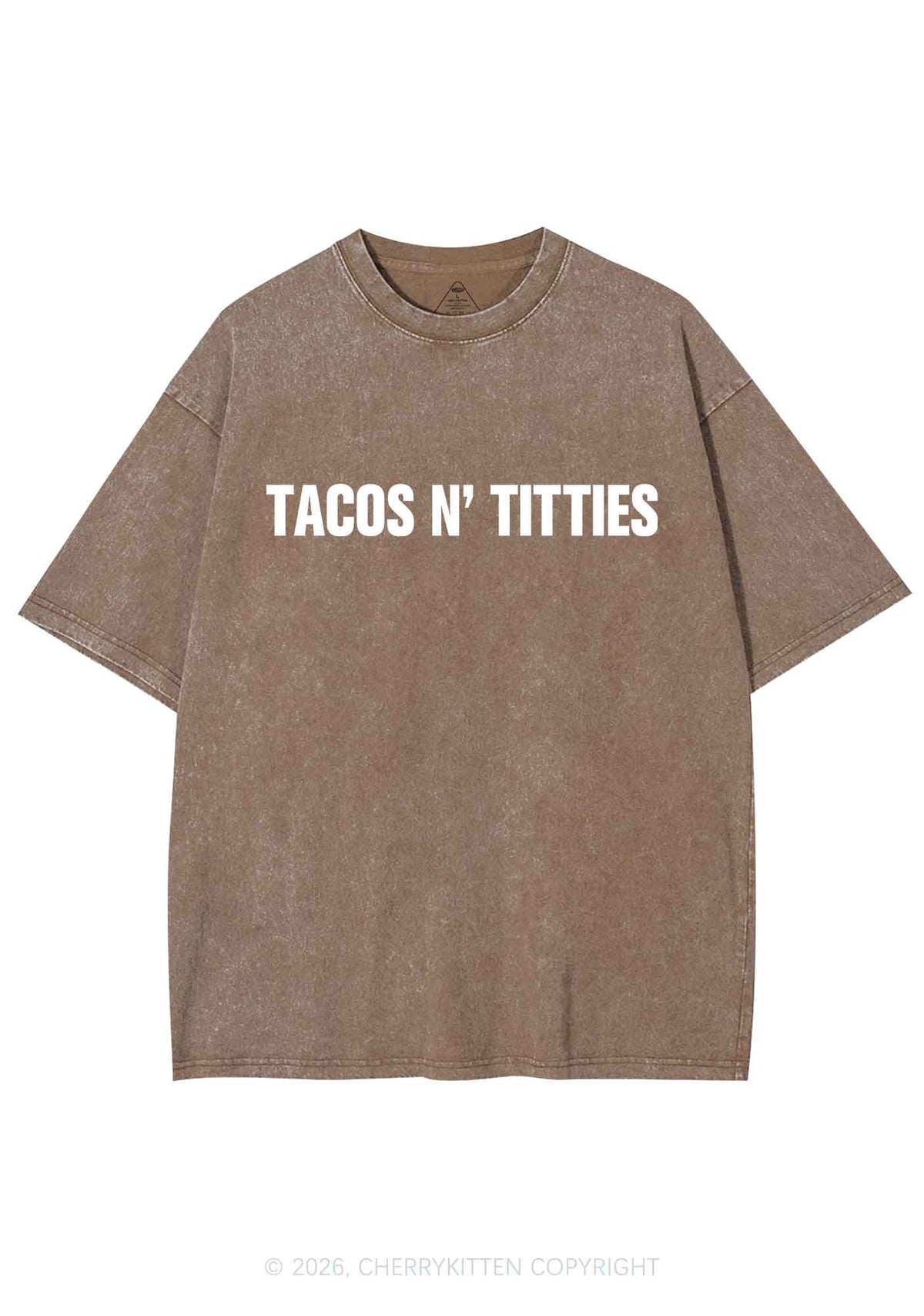 Tacos And Txtties Y2K Shirts Washed Tee Cherrykitten