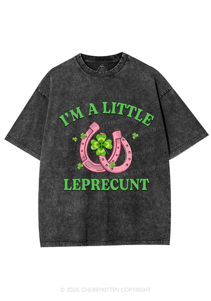 Im A Little Leprecxxt St Patricks Y2K Shirts Washed Tee Cherrykitten