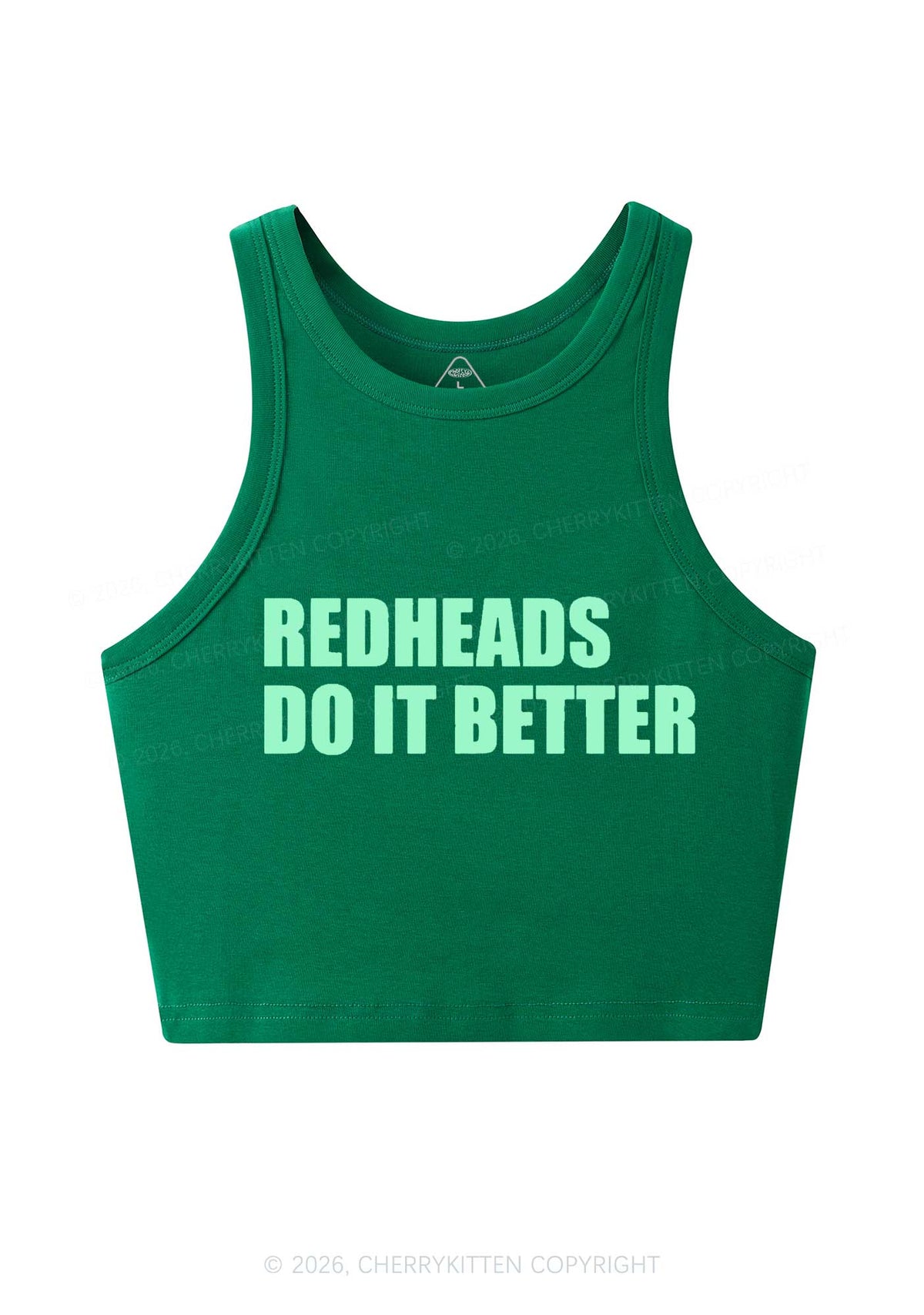 Redheads Do It Better Y2K Crop Tank Top Cherrykitten