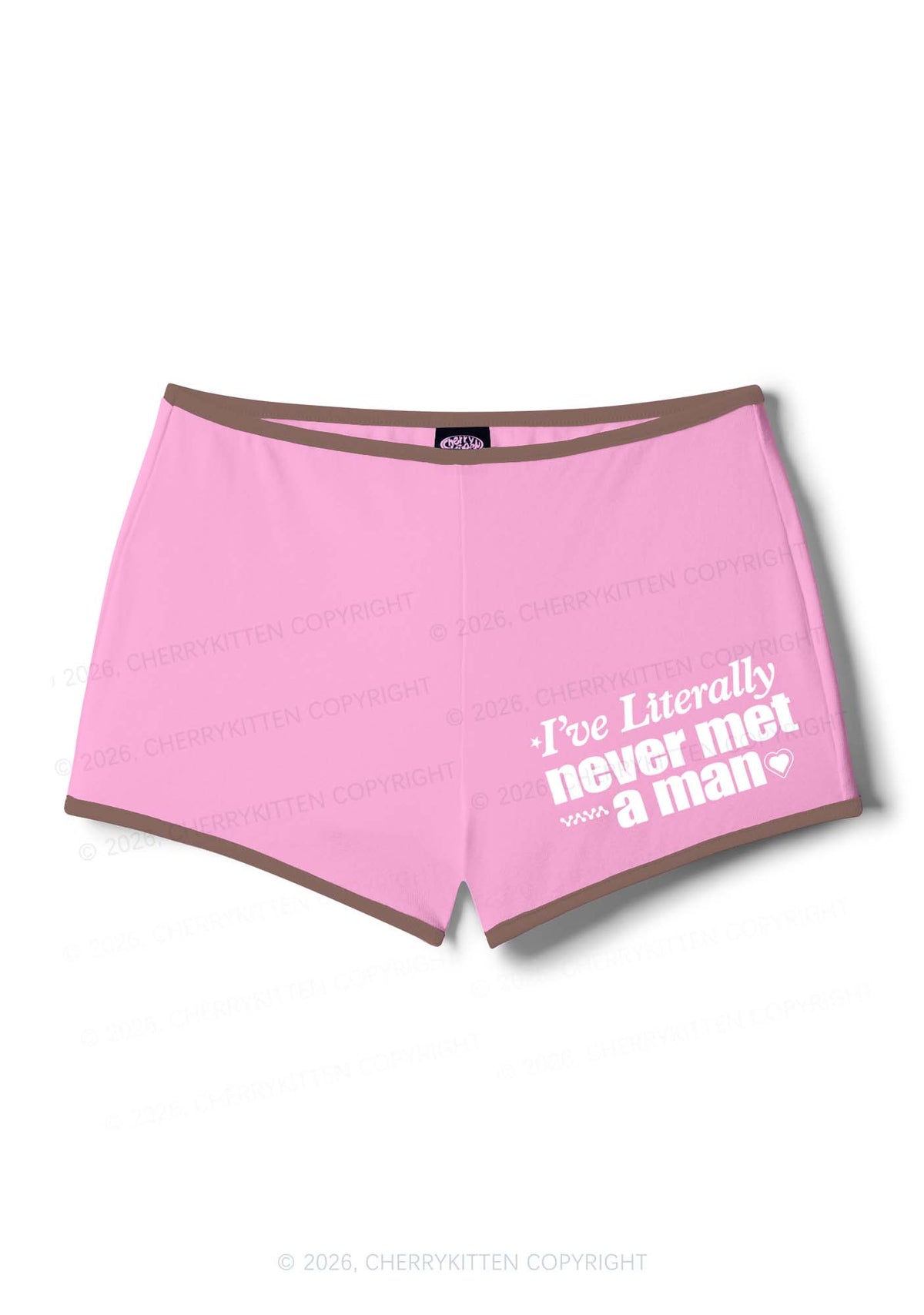 Never Met A Man Pride Y2K Booty Shorts Cherrykitten