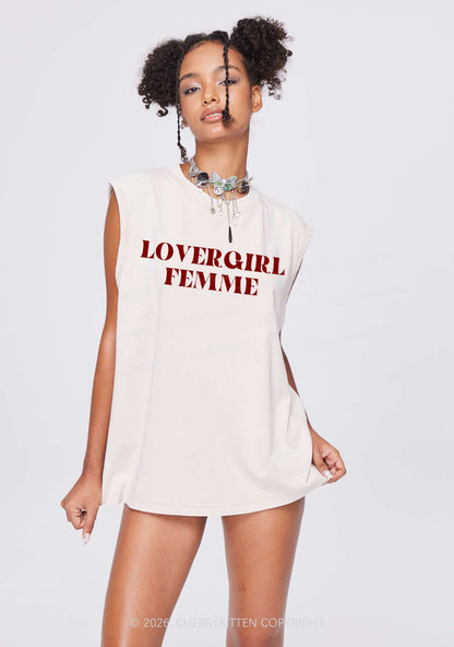 Lovergirl Femme Pride Y2K Washed Muscle Tank Cherrykitten