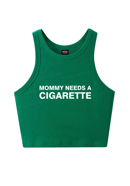 Mommy Needs A Cigarette Y2K Crop Tank Top Cherrykitten