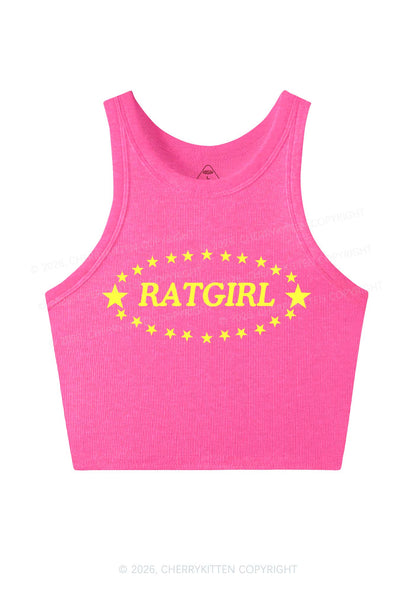 Ratgirl Star Y2K Crop Tank Top Cherrykitten