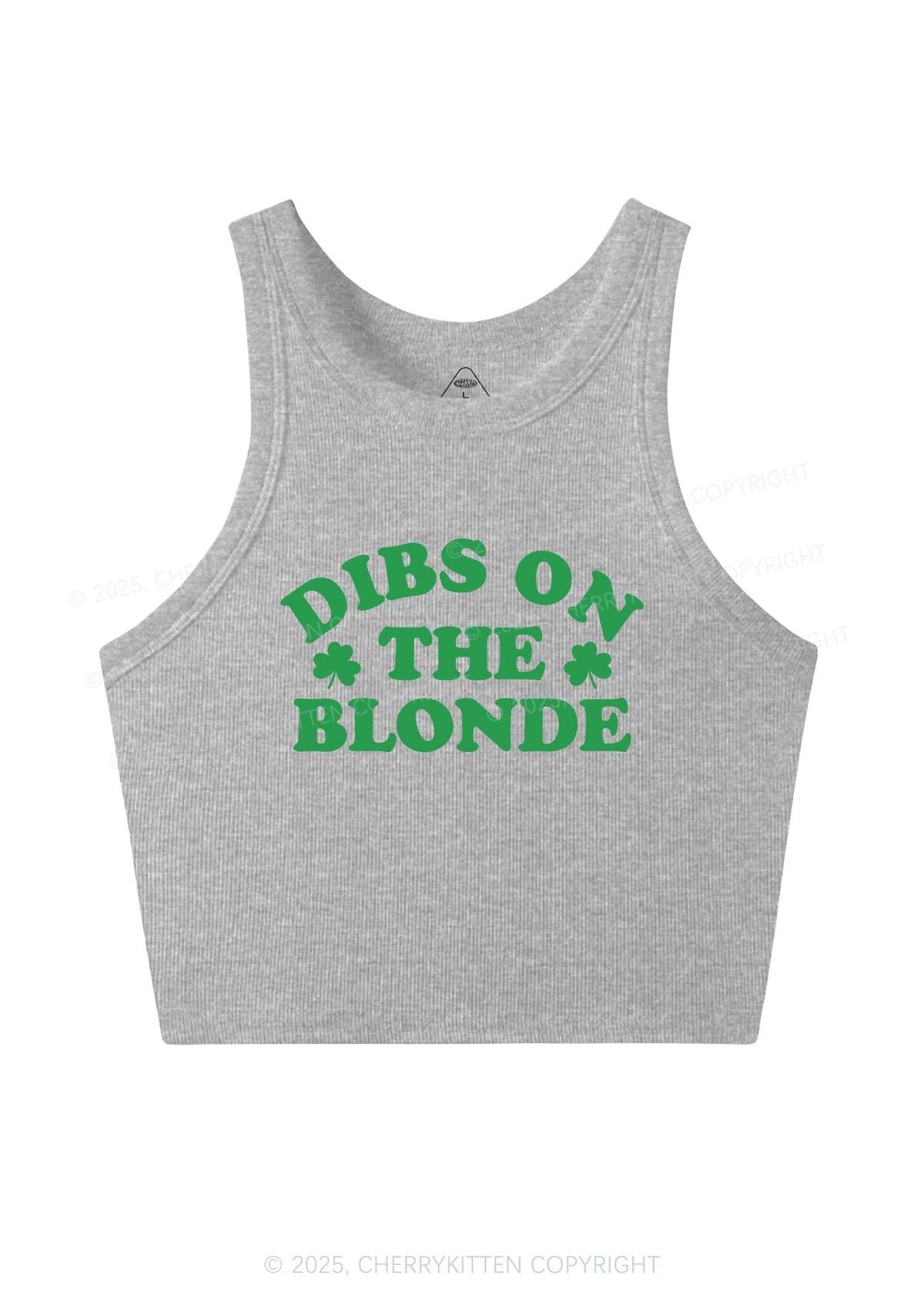 Dibs On The Blonde St Patricks Y2K Crop Tank Top Cherrykitten