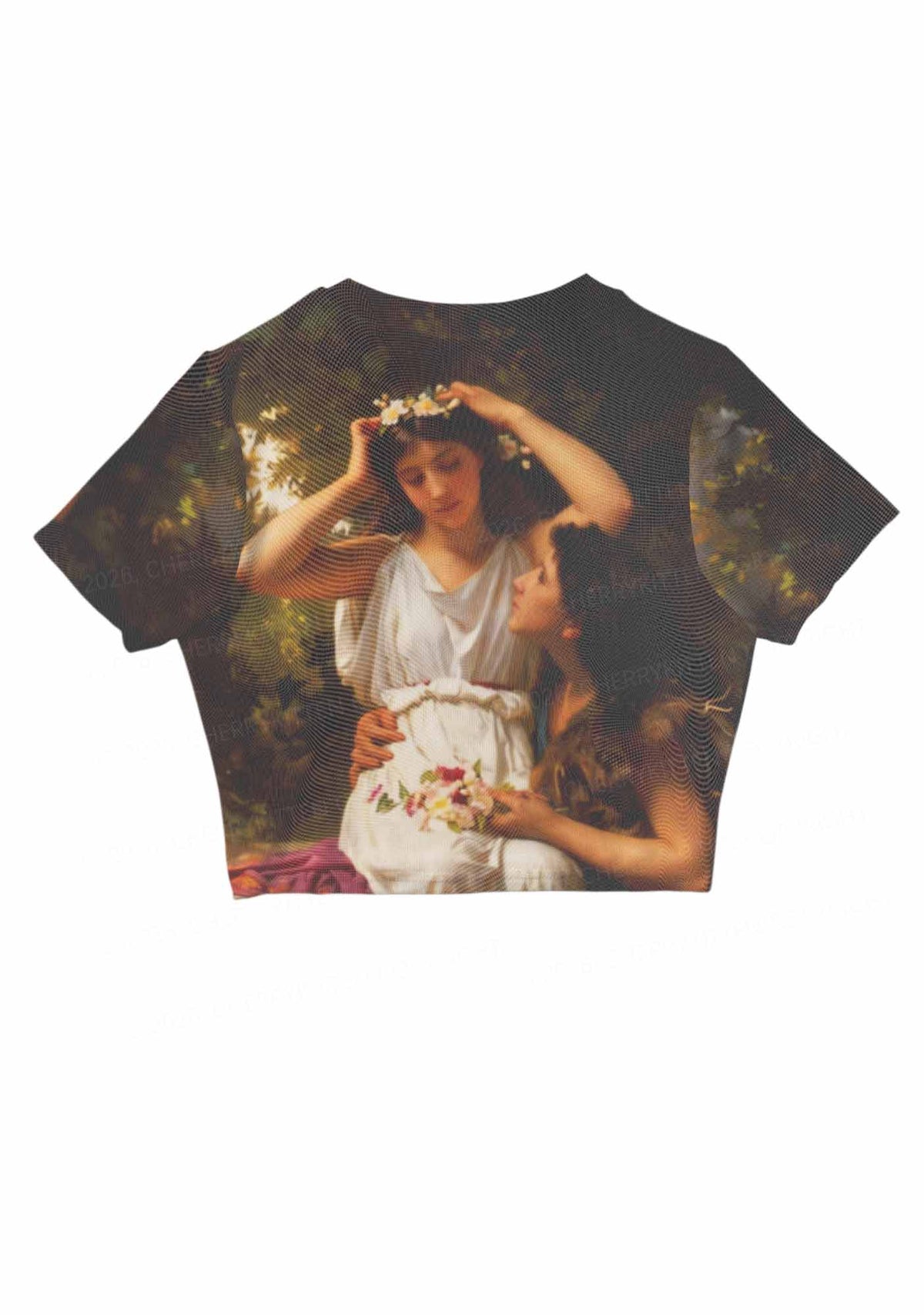 Forest Lovers Pride Y2K Mesh Crop Top Cherrykitten