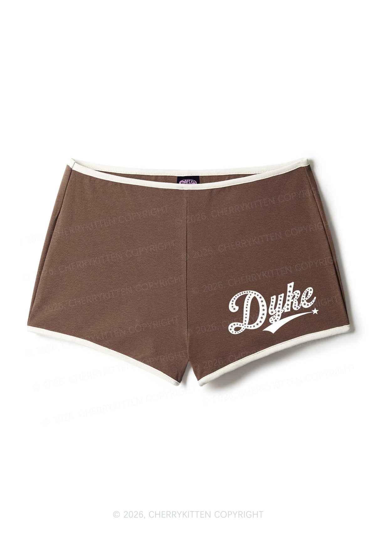 Pink Dyke Pride Y2K Booty Shorts Cherrykitten