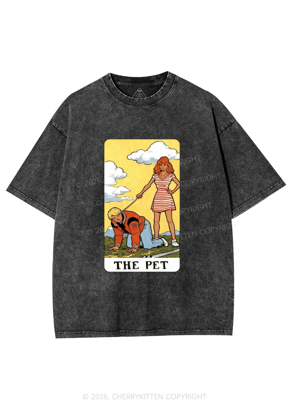 The Pet Y2K Shirts Washed Tee Cherrykitten