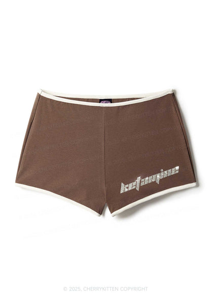 Rhinestone Mini Ketamxxe Y2K Booty Shorts Cherrykitten
