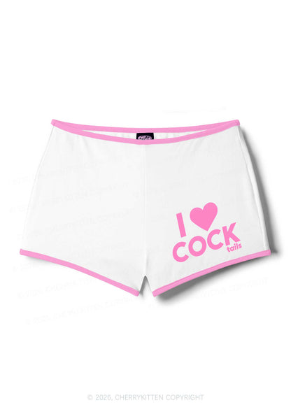 I Love Cocktails Y2K Booty Shorts Cherrykitten