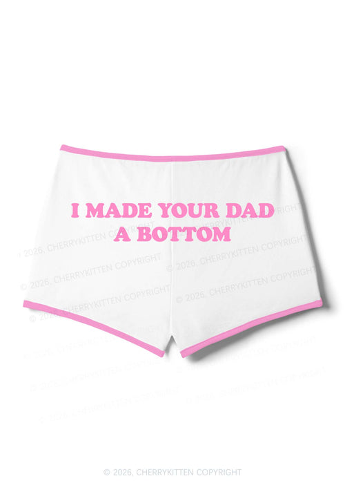 Made Your Dad Bottom Pride Y2K Booty Shorts Cherrykitten