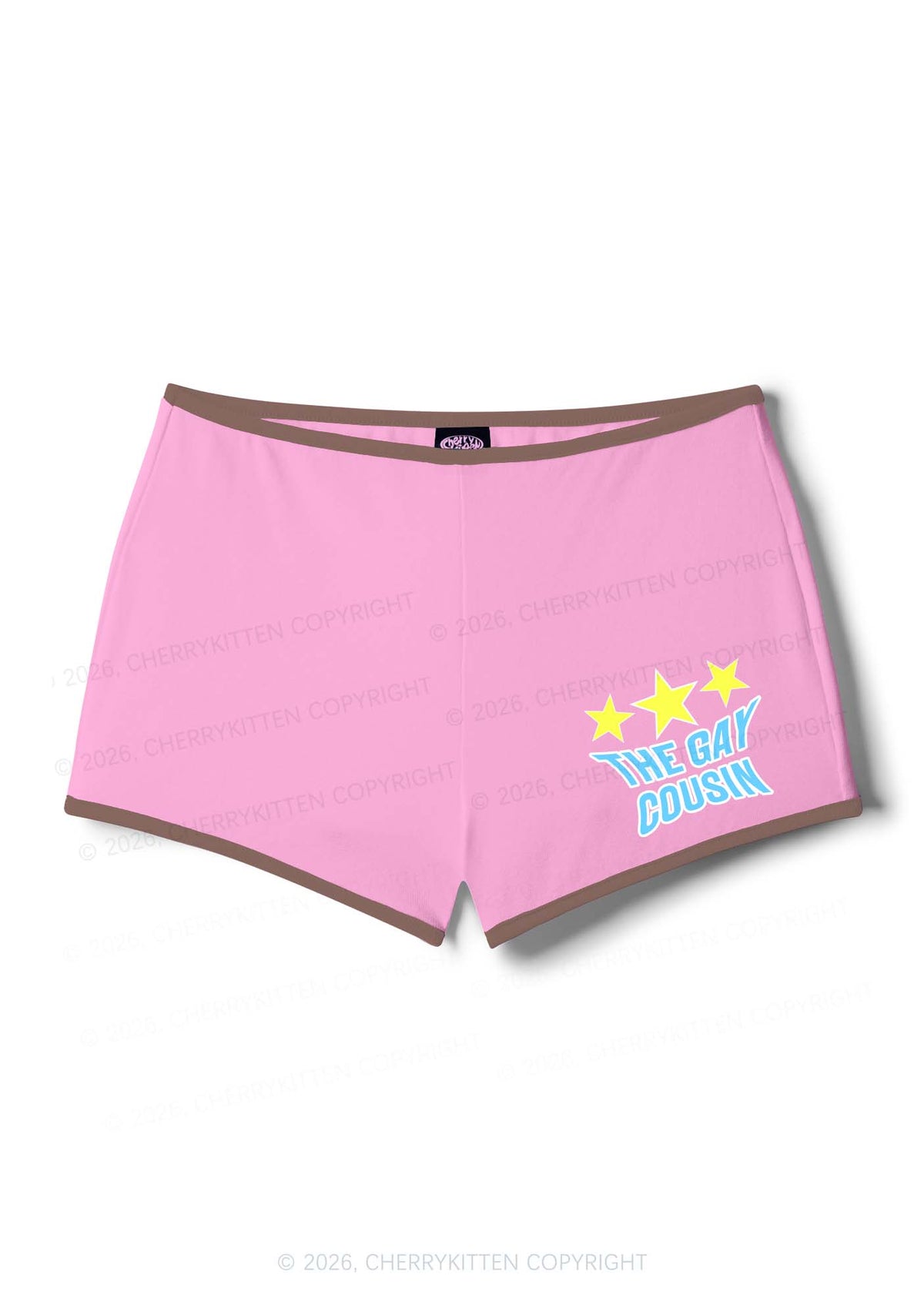 The Gay Cousin Pride Y2K Booty Shorts Cherrykitten