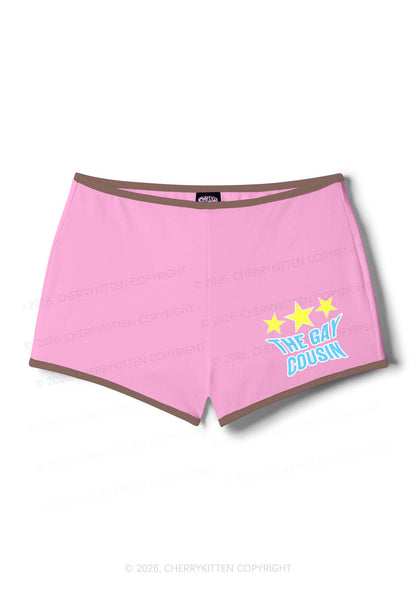 The Gay Cousin Pride Y2K Booty Shorts Cherrykitten