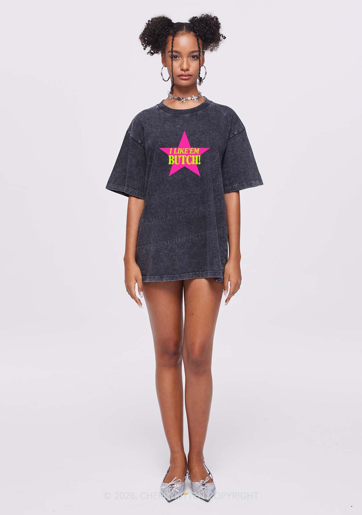 I Like Butch Pride Y2K Shirts Washed Tee Cherrykitten