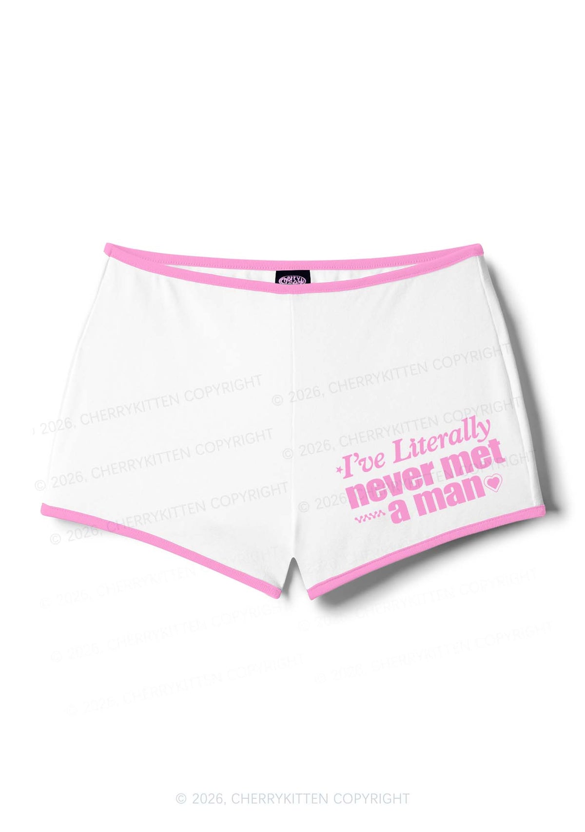 Never Met A Man Pride Y2K Booty Shorts Cherrykitten