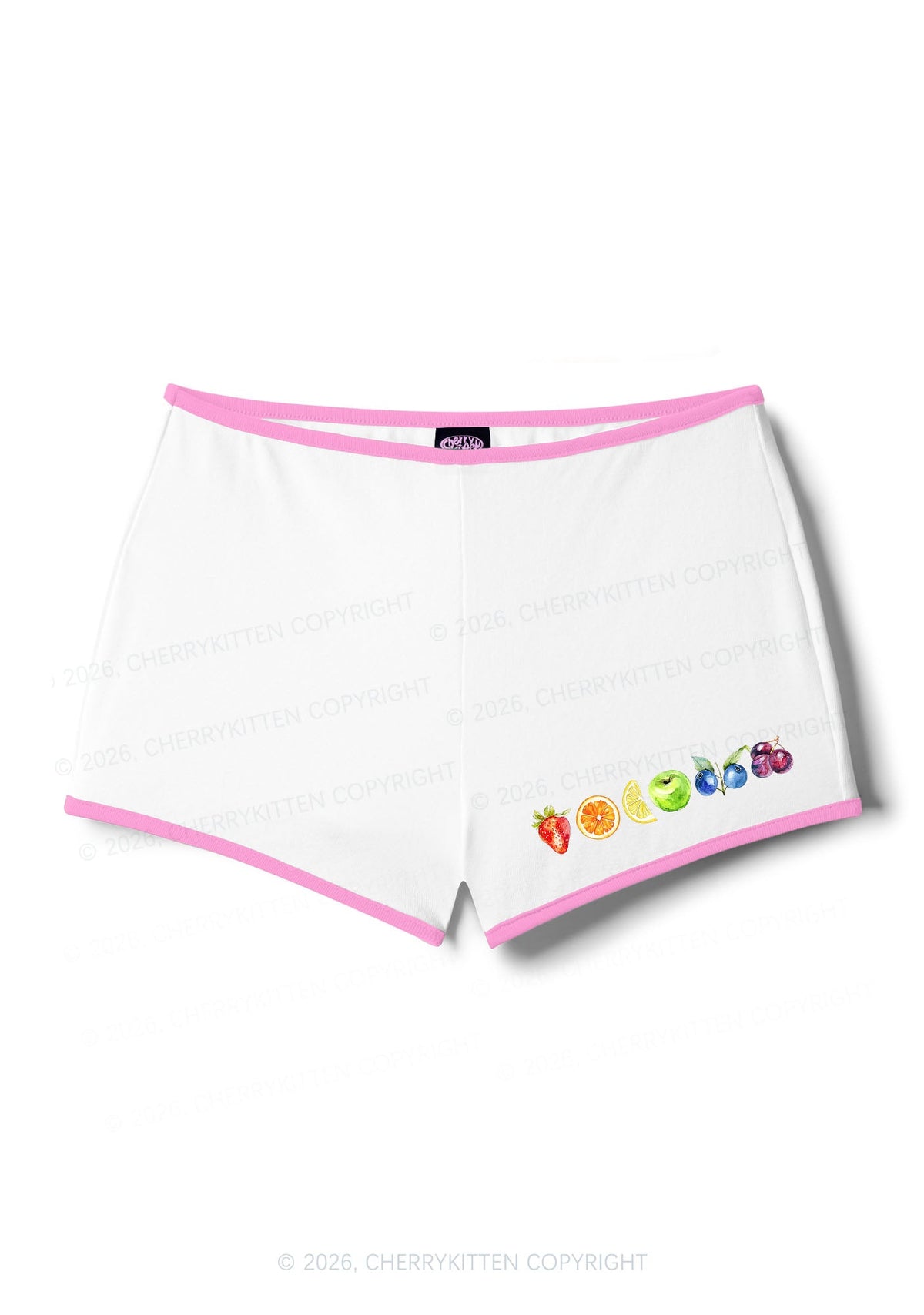 Six Fruity Pride Y2K Booty Shorts Cherrykitten
