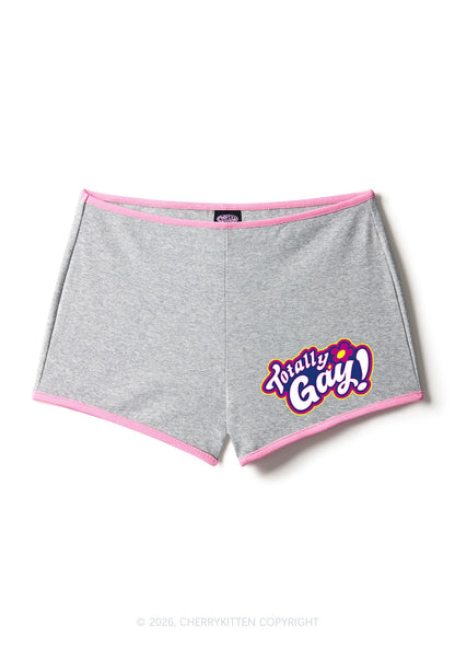 Totally Gay Pride Y2K Booty Shorts Cherrykitten