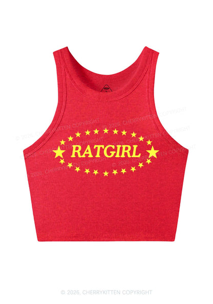 Ratgirl Star Y2K Crop Tank Top Cherrykitten