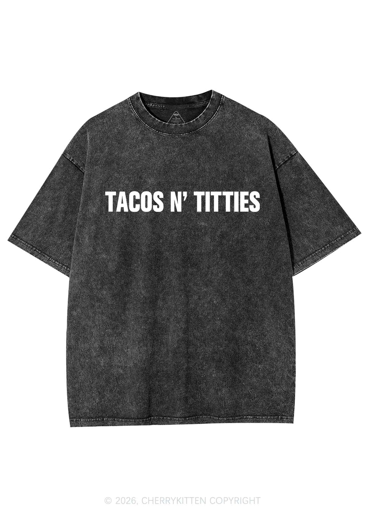 Tacos And Txtties Y2K Shirts Washed Tee Cherrykitten