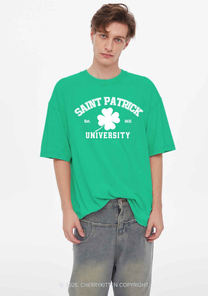 Saint Patrick University Two Sides St Patricks Y2K Shirts Washed Tee Cherrykitten