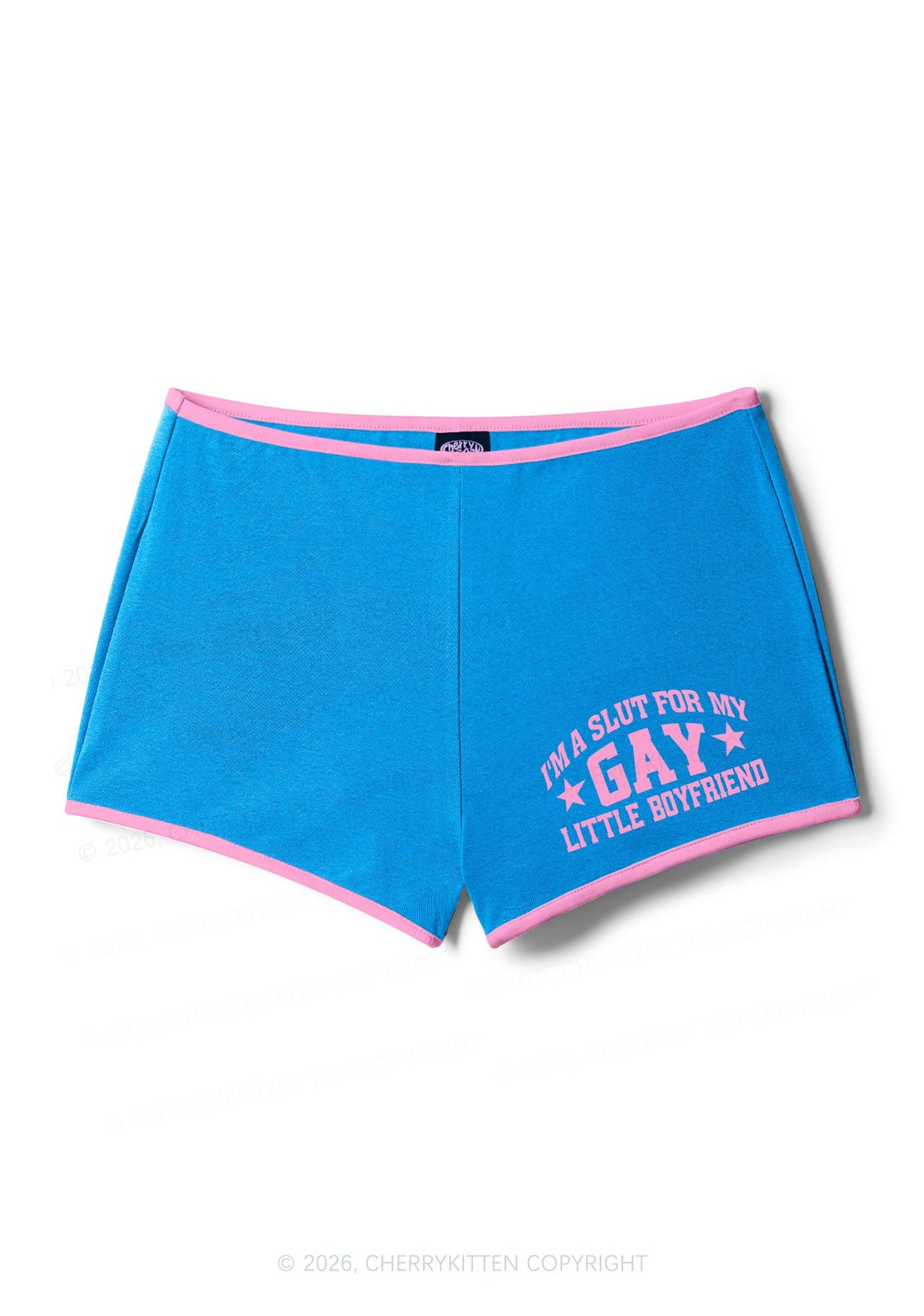 Im A Slxt For My Gay BF Pride Y2K Booty Shorts Cherrykitten