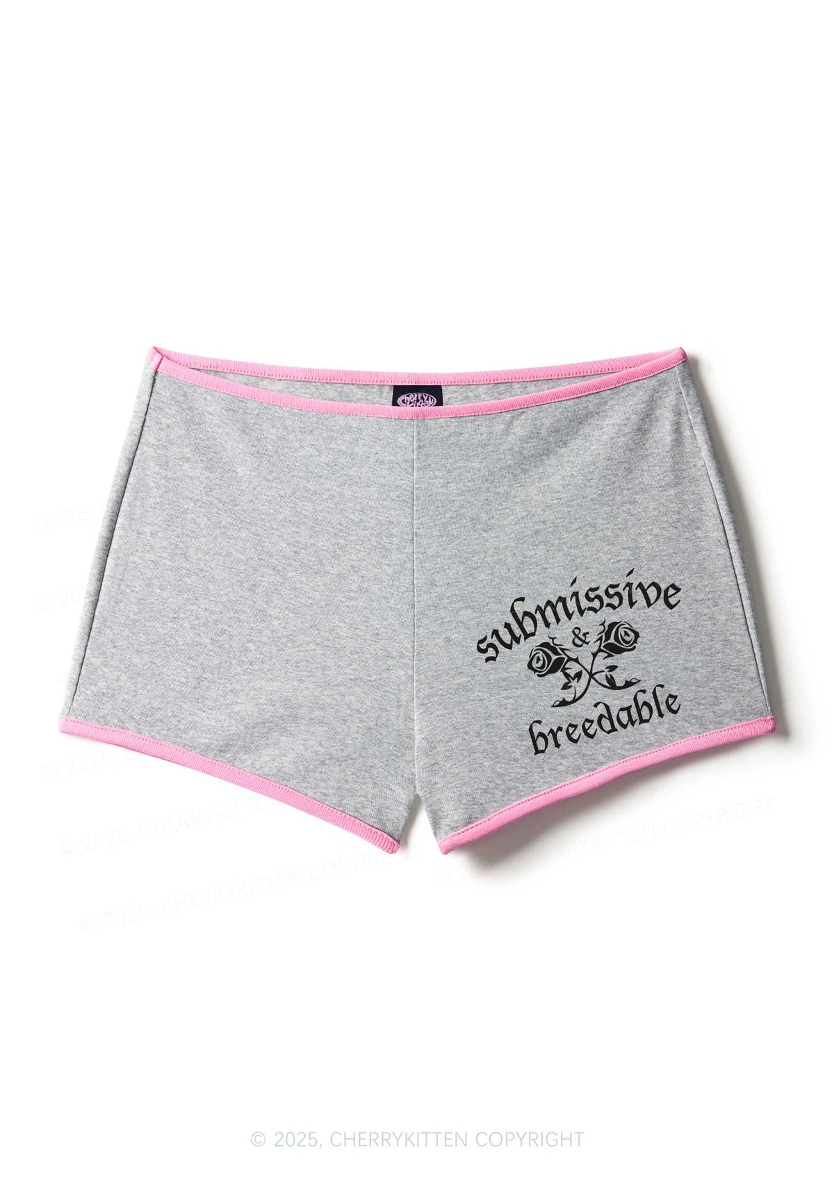 Submissive And Breedable Y2K Booty Shorts Cherrykitten