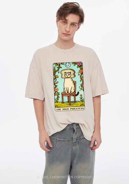 Breadhead Cat Y2K Shirts Washed Tee Cherrykitten