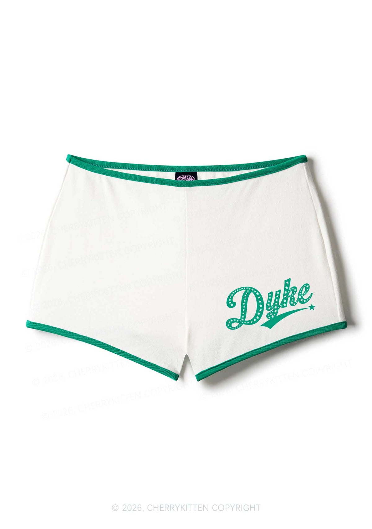 Pink Dyke Pride Y2K Booty Shorts Cherrykitten