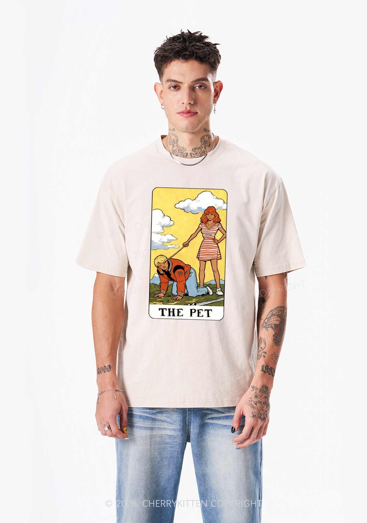 The Pet Y2K Shirts Washed Tee Cherrykitten