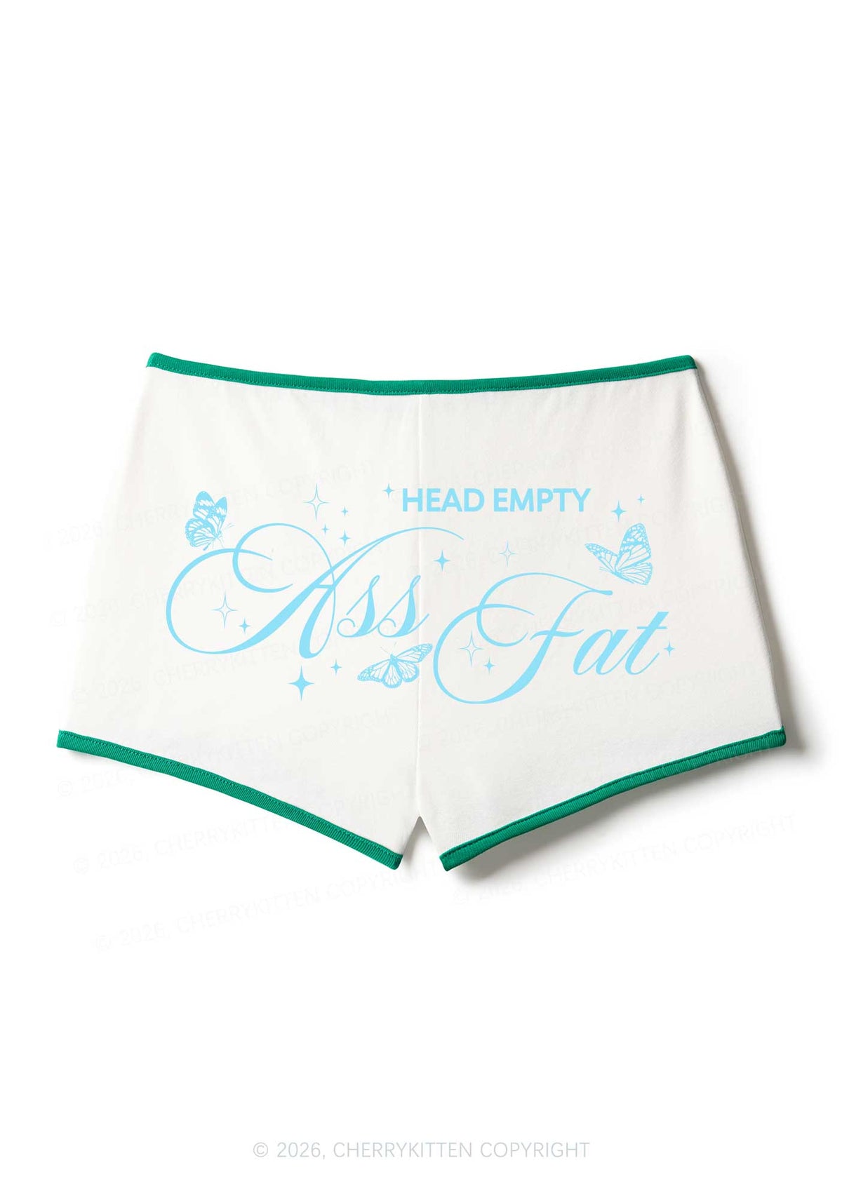 Head Empty Axx Fat Pride Y2K Booty Shorts Cherrykitten