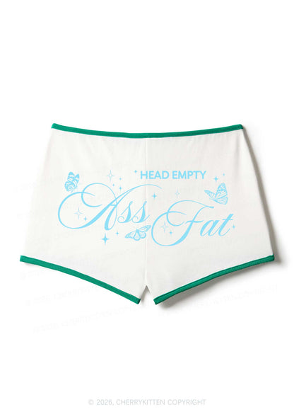 Head Empty Axx Fat Pride Y2K Booty Shorts Cherrykitten