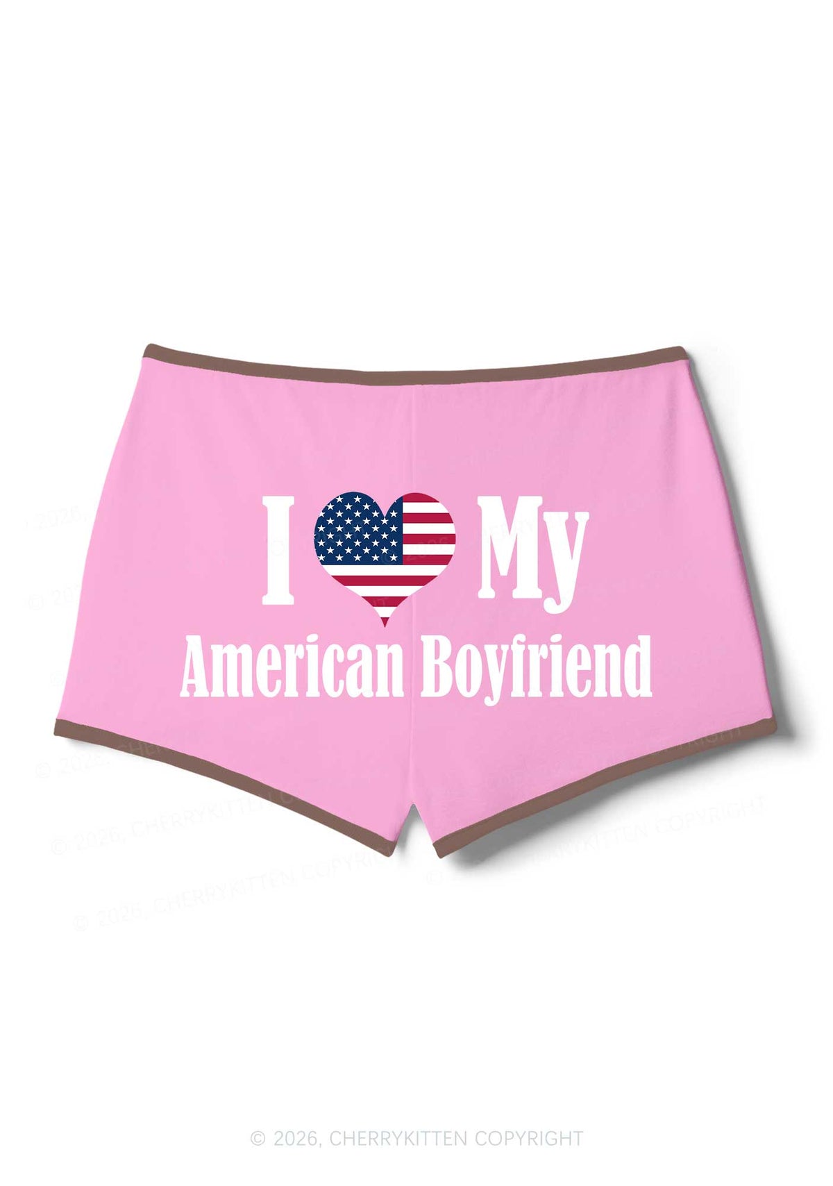 Custom Country Valentine's Day Y2K Booty Shorts Cherrykitten