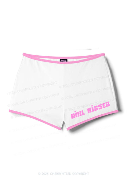 Girl Kisser Pride Y2K Booty Shorts Cherrykitten