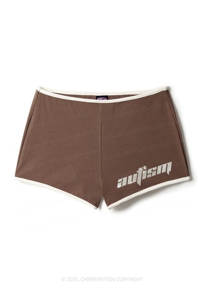 Rhinestone Mini Autism Y2K Booty Shorts Cherrykitten