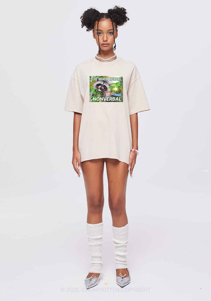 Im Going Nonverbal Y2K Shirts Washed Tee Cherrykitten