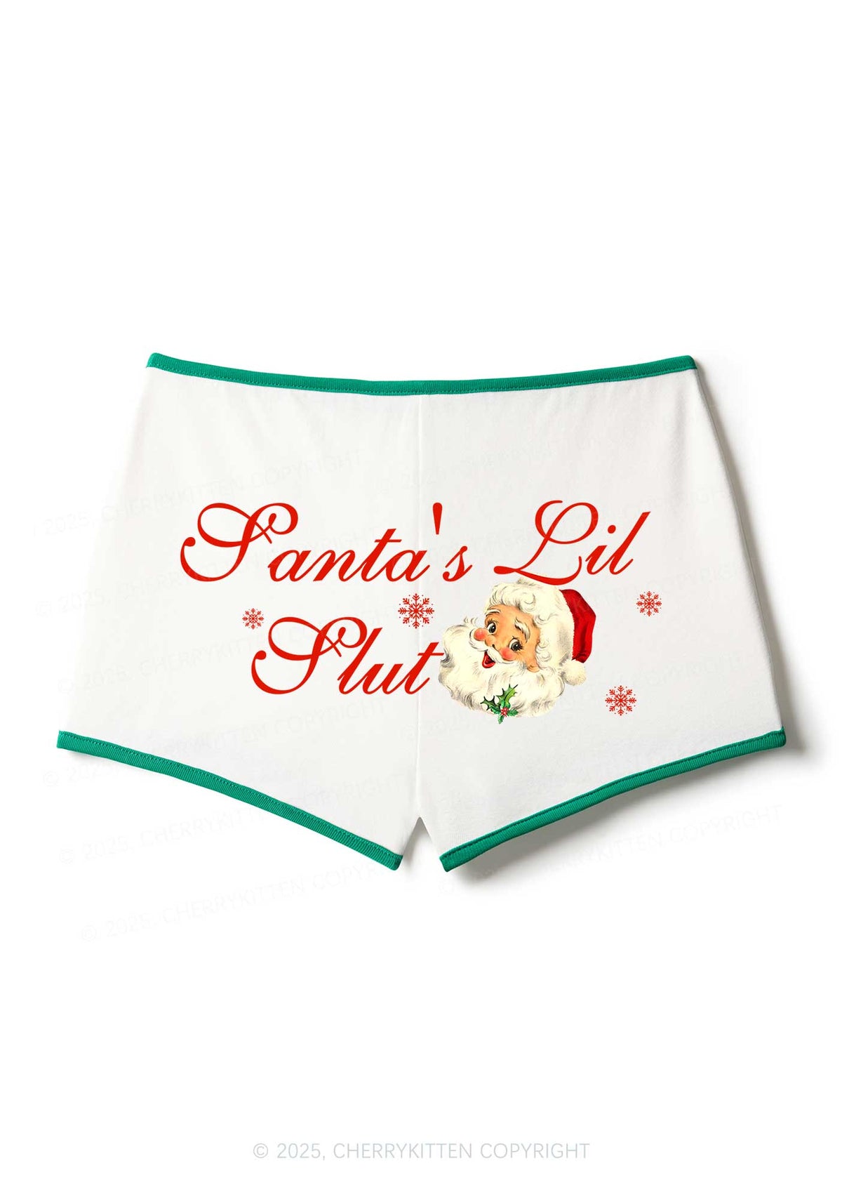 Santas Lil Slxt Christmas Y2K Booty Shorts Cherrykitten