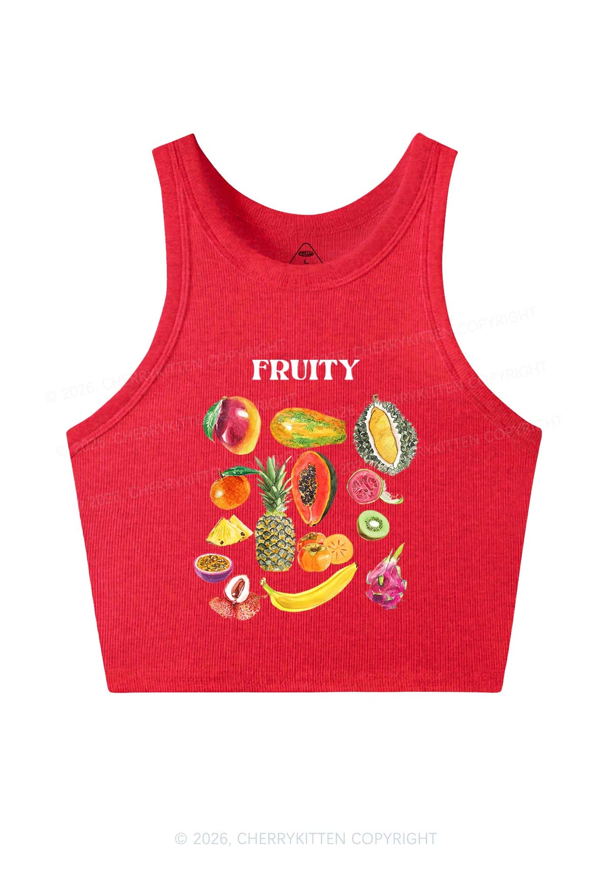 Fruity Y2K Crop Tank Top Cherrykitten